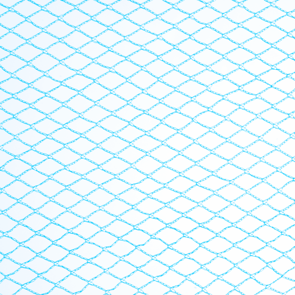 Knooploos blauw tuinnet - 28mm standaard maten