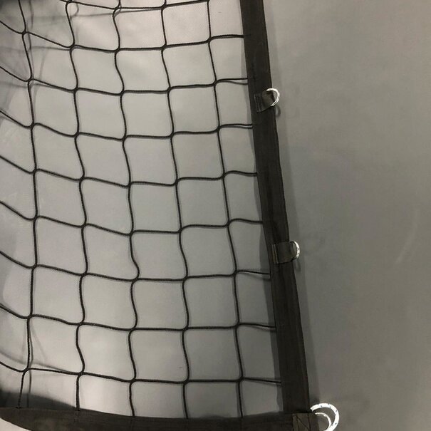 Volleybalnet voor wedstrijd gebruik 100 mm maas, inclusief fiberstokken en spanlijn