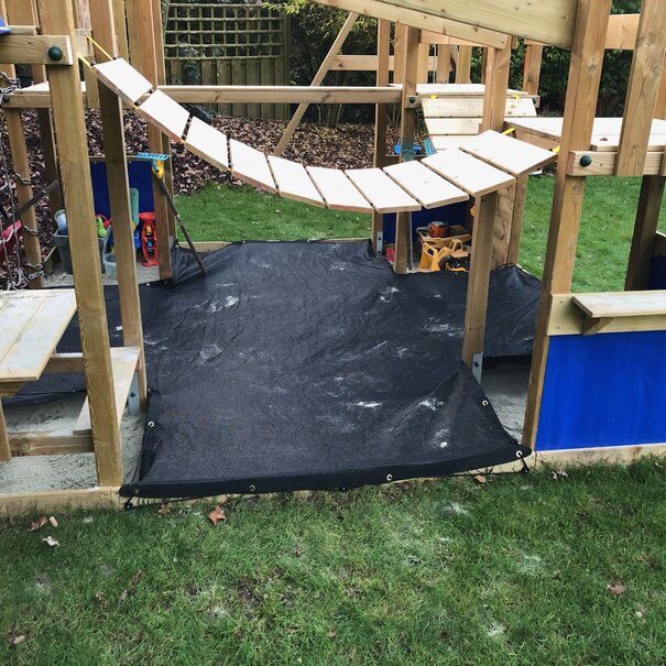 HDPE gaasnet  met band en ogen