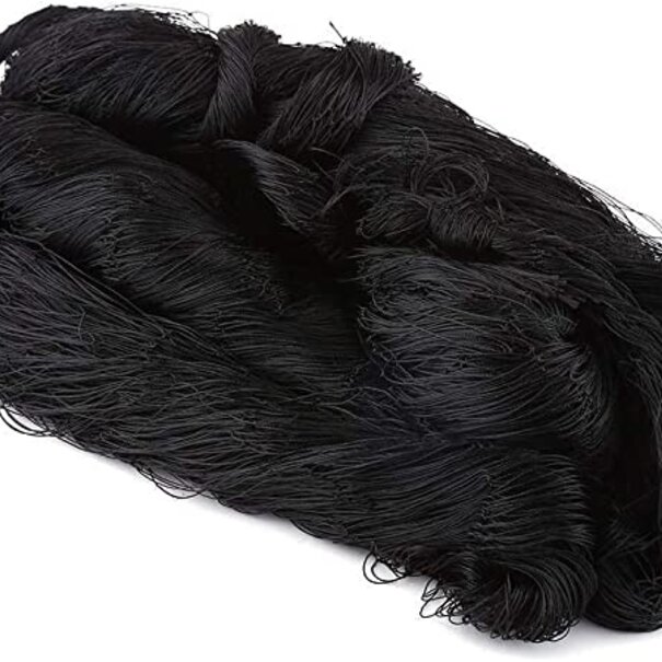 Knooploos zwart tuinnet  22mm maas in standaard maten