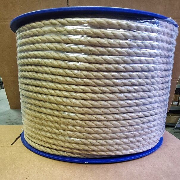 Huismerk  touw - Roop 12 mm  Kunsstof hennep touw zand