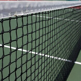 Padelnet geknoopt