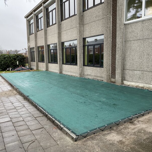 HDPE gaasnet  met band en ogen