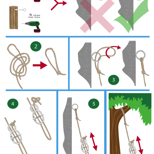 Tropilex B.V. Hangmatbevestiging 'Simple' Black