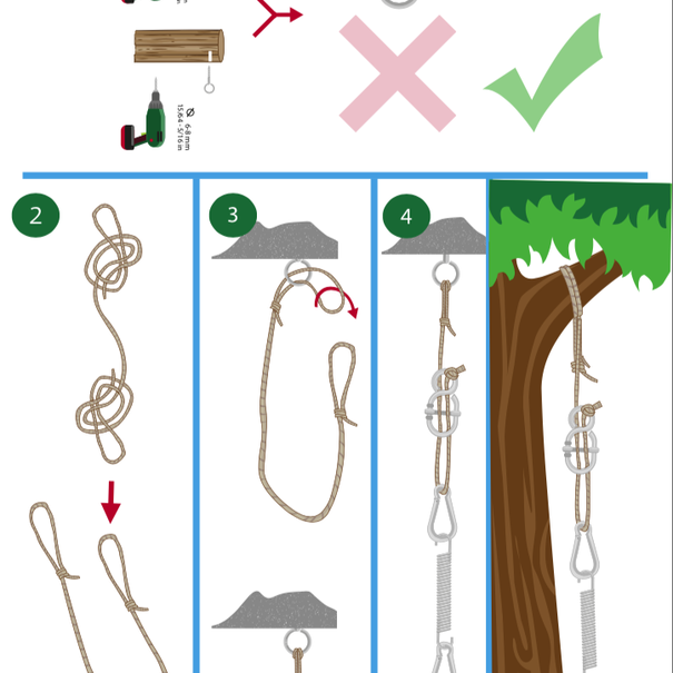 Tropilex B.V. Hangstoelbevestiging 'Complete' Black