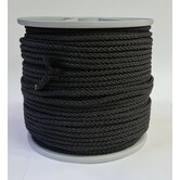 5 mm PP koord gevlochten zwart diverse lengtes