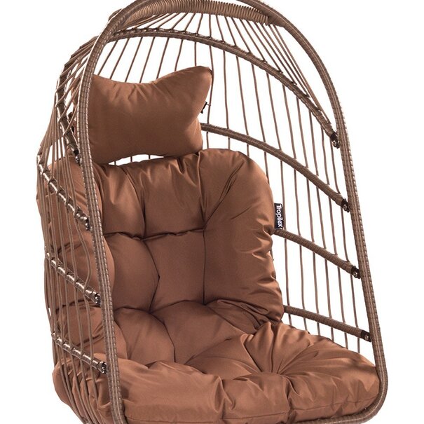 Tropilex B.V. Hangstoel Eénpersoons 'Egg' Brown