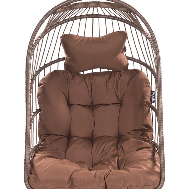 Tropilex B.V. Hangstoel Eénpersoons 'Egg' Brown