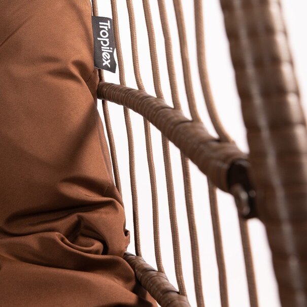 Tropilex B.V. Hangstoel Eénpersoons 'Egg' Brown