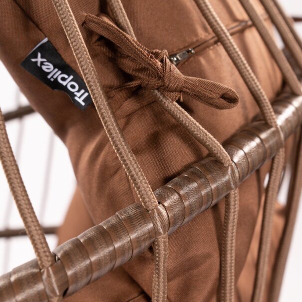 Tropilex B.V. Hangstoel Eénpersoons 'Egg' Brown