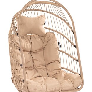 Hangstoel Eénpersoons 'Egg' Taupe