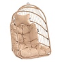 Hangstoel Eénpersoons 'Egg' Taupe