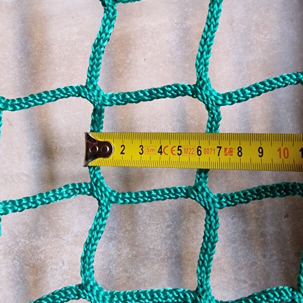 Knooploos PP net 60mm maas - groen