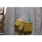 Hijsnet met dubbele koorden en lussen