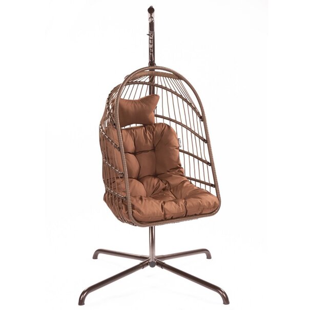 Tropilex B.V. Hangstoelset 'Egg' grijs bruin