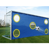 Doeloefenwand met vijf openingen