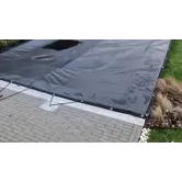 Zwembad winterzeil kleur zwart, zonder regengoot 3.90x10