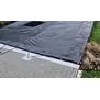 Zwembad winterzeil kleur zwart, zonder regengoot 3.90x10