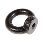 Oogmoer ZWART voor M6 draadeind