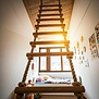 Touwladder handgeknoopt