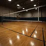 Volleybalnet voor wedstrijd gebruik 100 mm maas, inclusief fiberstokken en spanlijn