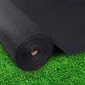 Winddoek zwart hele rol van 50 meter
