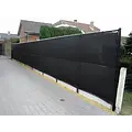 Winddoek zwart hele rol van 50 meter