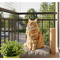 Kattennet 4.5cm maas met randkoord zwaar