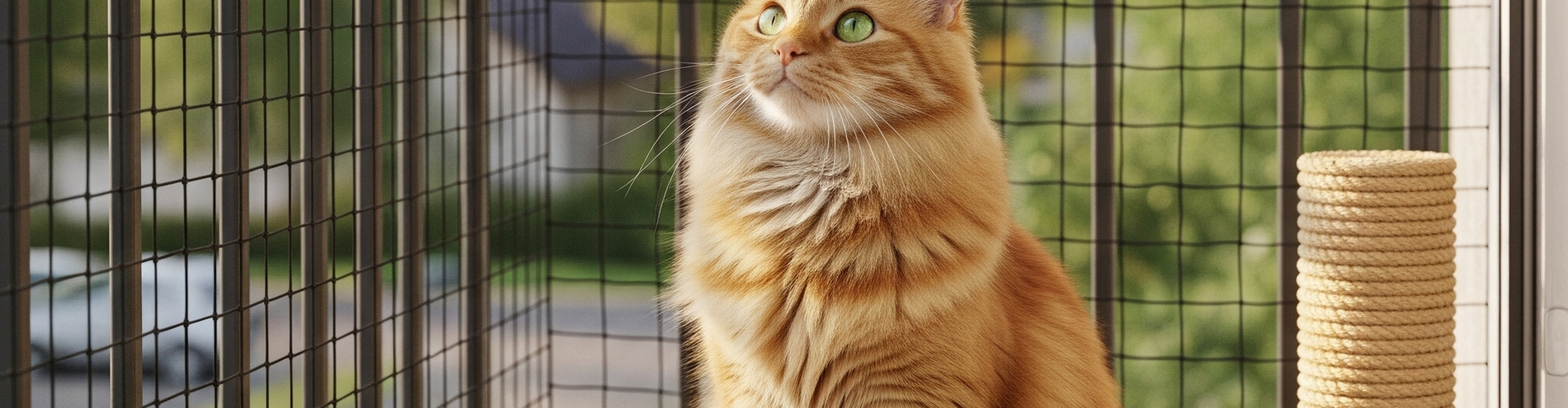 Een kattennet, een goed en veilig idee!