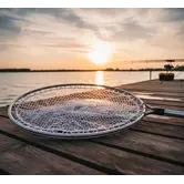 Schepnet in een RVS frame