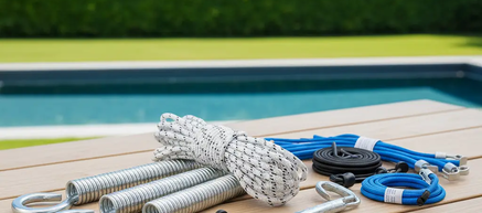 Zwembadzeil bevestigingsmiddelen