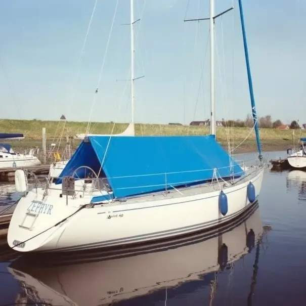 Boot afdekzeil blauw in standaard maten