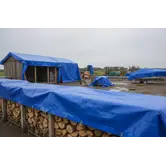 Pe afdekzeil blauw in standaard maten