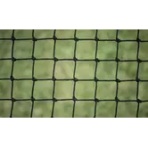 Kattennet zwart RVS kern - 4 cm maas bijtbestendig  in standaard maten