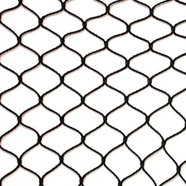 Knooploos zwart tuinnet - 28mm standaard maten