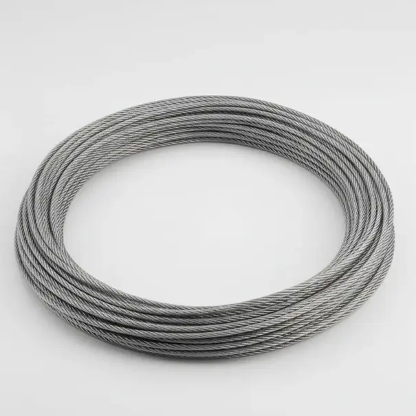 Staaldraad 6mm verzinkt  massief