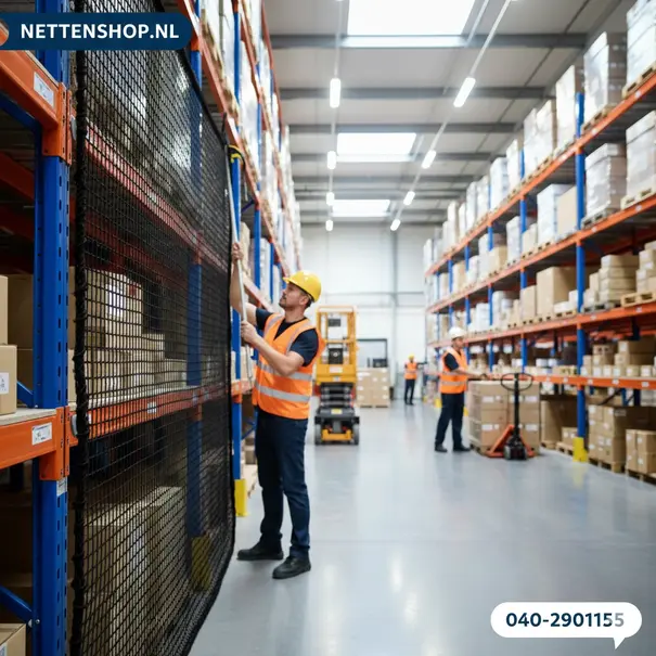 Geknoopte magazijnnetten op maat