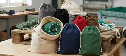 Katoenen opbergtassen 