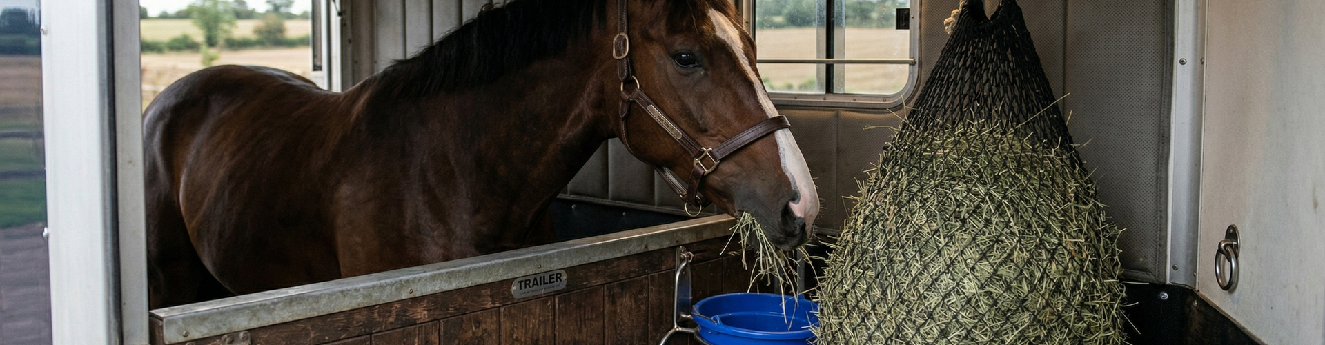 Hooinetten in de trailer: veilig slowfeeding onderweg