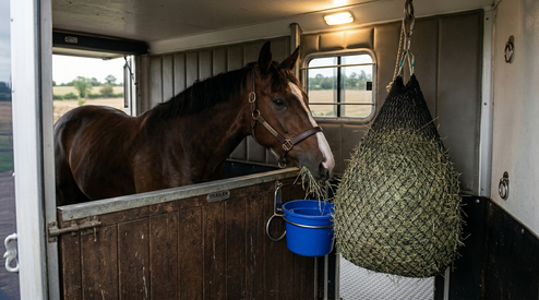 Hooinetten in de trailer: veilig slowfeeding onderweg