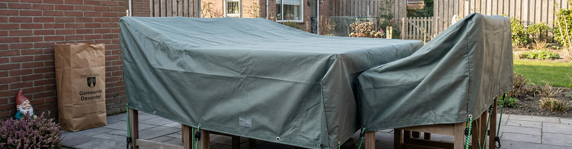 Zo bescherm je je tuinmeubelen met afdekzeil tijdens winter en herfst