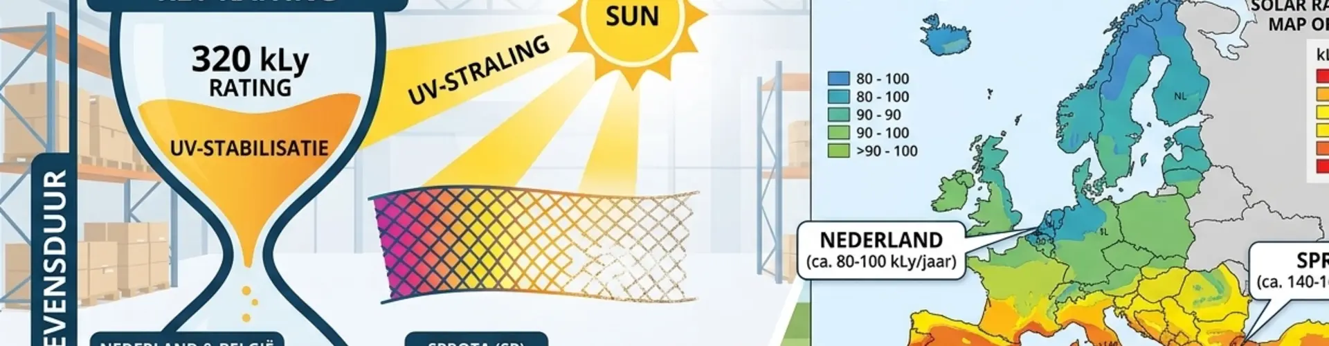 Over UV belasting van netten