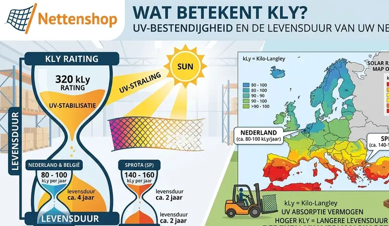 Over UV belasting van netten