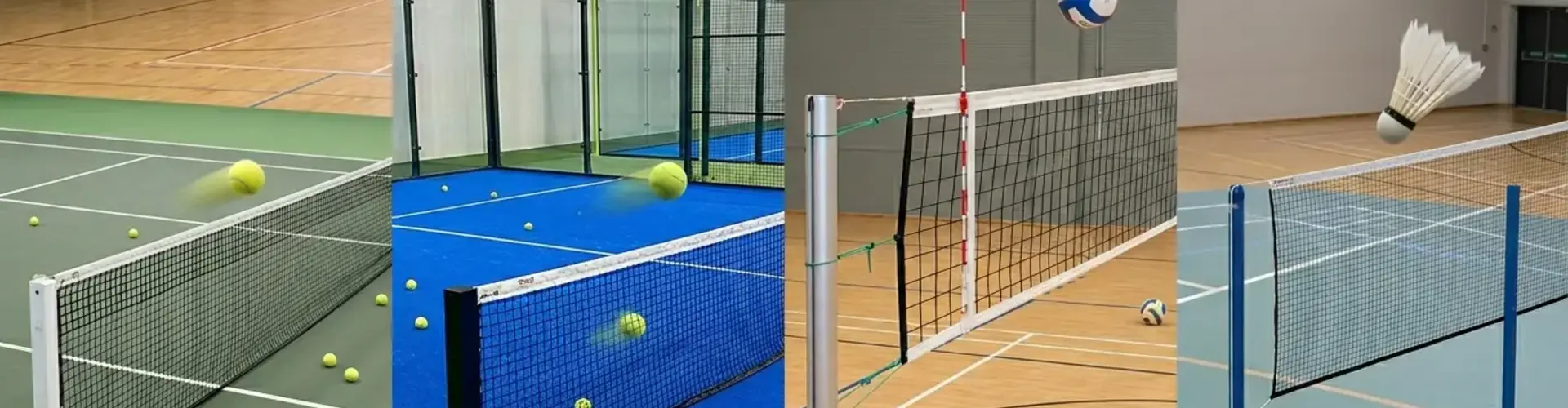 Sportnetten bij Nettenshop: alles over tennisnetten, padelnetten, volleybalnetten en badmintonnetten
