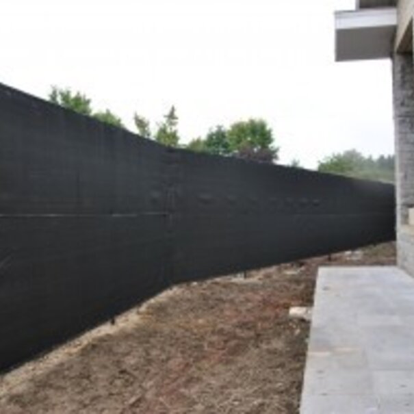 Windbreekgaas / Winddoek zwart 2.00x50 mtr