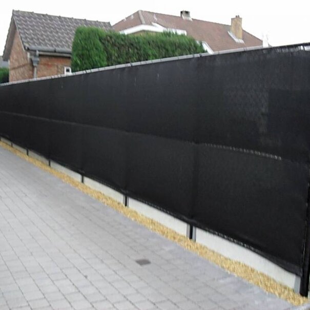 Windbreekgaas / Winddoek zwart 2.00x50 mtr