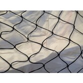 Valnet ZWART met 75gr/m2 steigernet geknoopt per m2