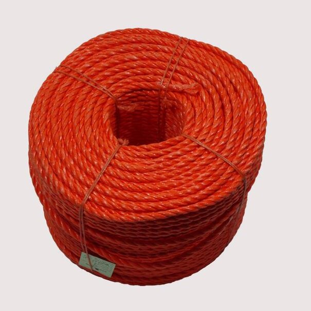 Huismerk  touw - Roop 10 mm PP  gevlochten touw - per meter
