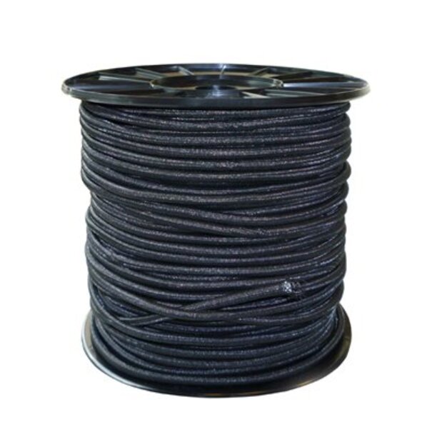 6mm dik mono-kern trapezekoord zwart