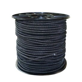 Trapezekoord 6 mm per meter 6mm zwart